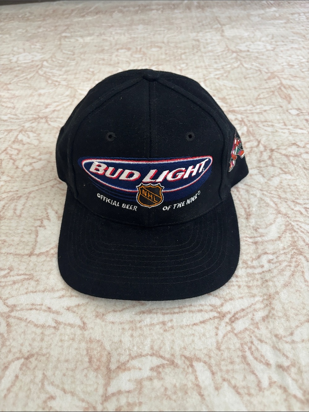 Bud Light Black Embroidered NHL Baseball Cap